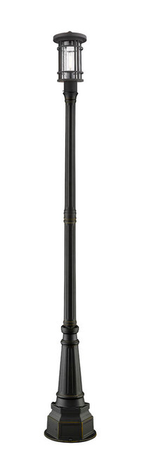 Z-lite 570PHM-564P-ORB Oil Rubbed Bronze Jordan Outdoor Post Mounted Fixture