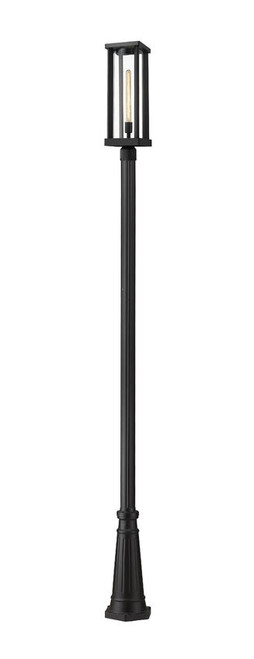 Z-lite 586PHBR-519P-BK Black Glenwood Outdoor Post Mounted Fixture