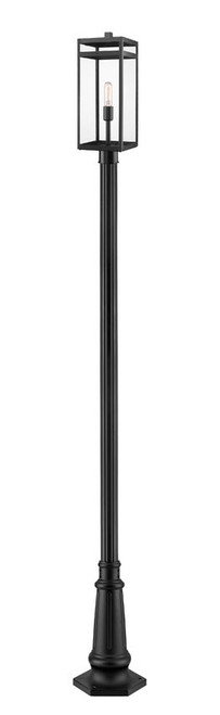 Z-lite 596PHBR-557P-BK Black Nuri Outdoor Post Mounted Fixture