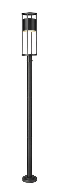 Z-lite 517PHB-567P-BK-LED Black Luca Outdoor Post Mounted Fixture