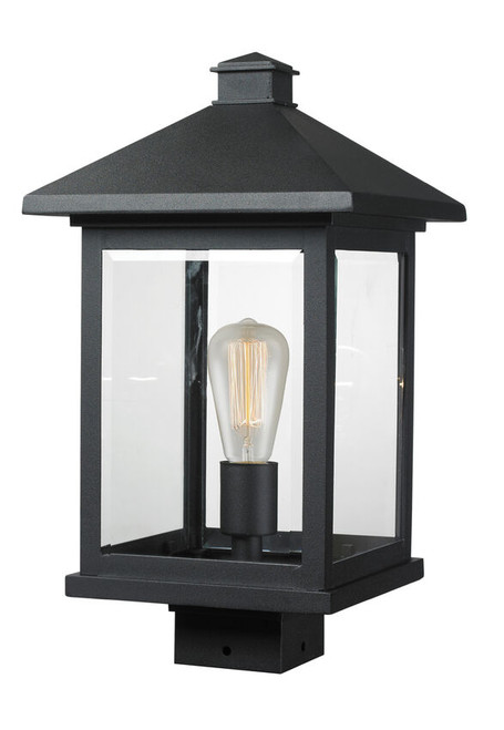 Z-lite 531PHBS-BK Black Portland Outdoor Post Mount Fixture