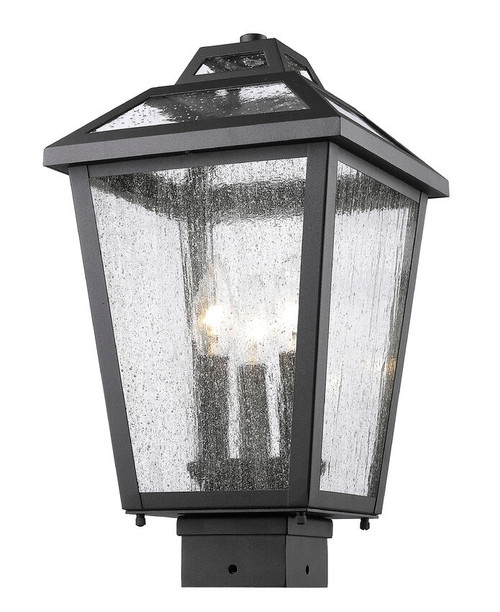 Z-lite 539PHMS-BK Black Bayland Outdoor Post Mount Fixture