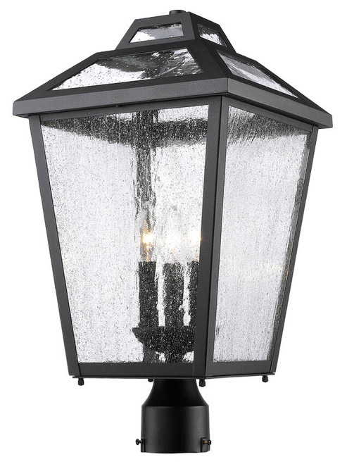 Z-lite 539PHBR-BK Black Bayland Outdoor Post Mount Fixture