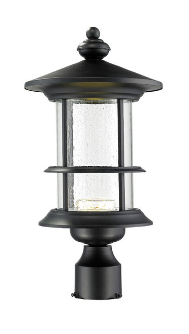 Z-lite 552PHMR-BK-LED Black Genesis Outdoor Post Mount Fixture