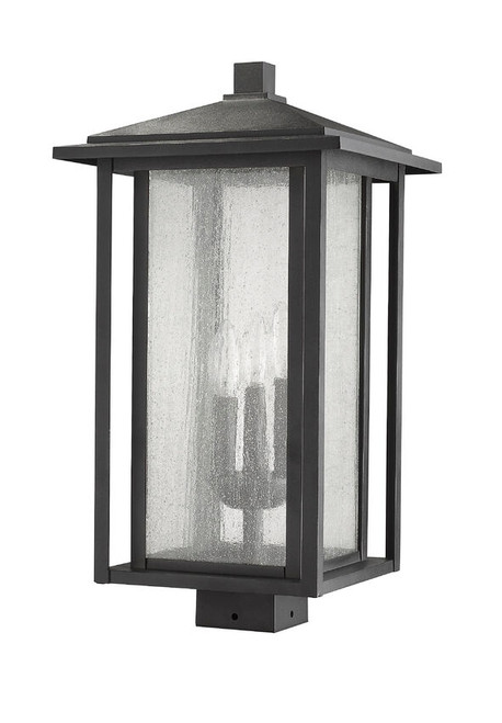 Z-lite 554PHXLS-BK Black Aspen Outdoor Post Mount Fixture