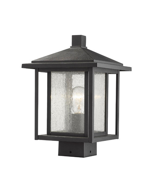 Z-lite 554PHMS-BK Black Aspen Outdoor Post Mount Fixture