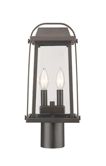 Z-lite 574PHMR-ORB Oil Rubbed Bronze Millworks Outdoor Post Mount Fixture