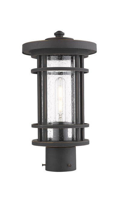 Z-lite 570PHM-ORB Oil Rubbed Bronze Jordan Outdoor Post Mount Fixture