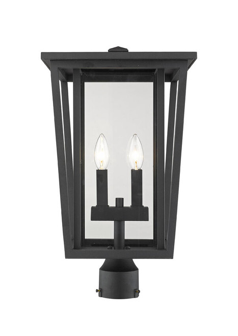 Z-lite 571PHBR-BK Black Seoul Outdoor Post Mount Fixture