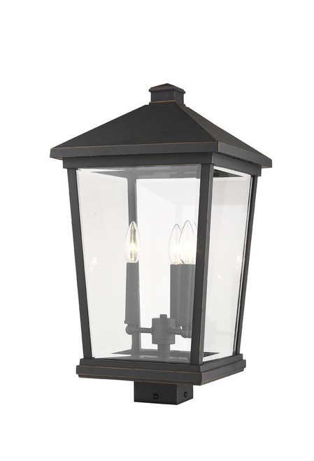 Z-lite 568PHXLS-ORB Oil Rubbed Bronze Beacon Outdoor Post Mount Fixture