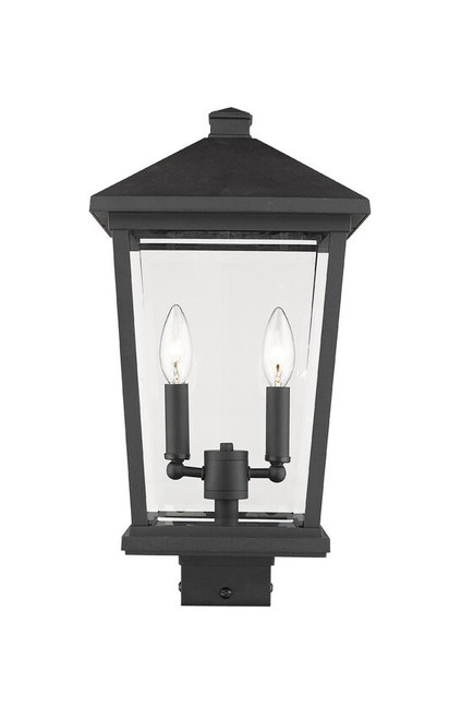 Z-lite 568PHBS-BK Black Beacon Outdoor Post Mount Fixture