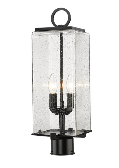 Z-lite 592PHMR-BK Black Sana Outdoor Post Mount Fixture