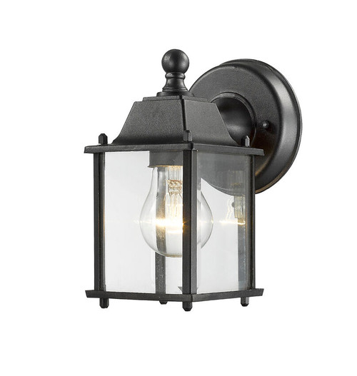 Z-lite 551BK Black Waterdown Outdoor Wall Sconce