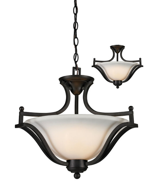 Z-lite 703SFC-MB Matte Black Lagoon Pendant