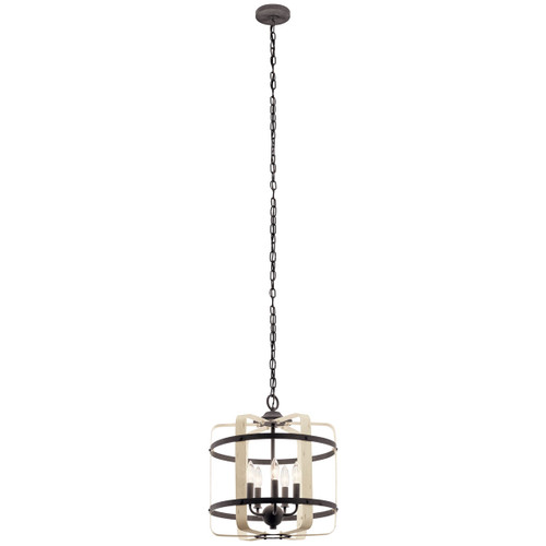 Kichler Lighting 82342 Gartin 18" 4 Light Pendant Weathered Zinc