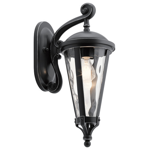 Kichler Lighting 49233BSL Cresleigh 18" 1 Light Wall Light Black with Silver Highlights