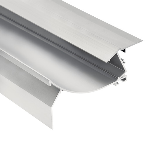 Kichler Lighting 1TEC2W1RC8SIL TE Pro Series Arches Ceiling to Wall Channel Silver