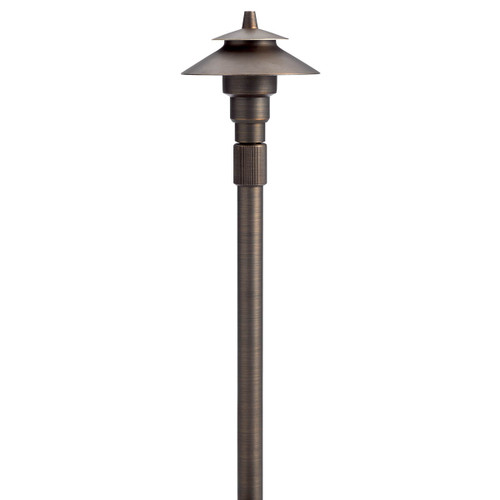 Kichler Lighting 15502CBR 12V Small Adjustable Height Path Light Centennial Brass