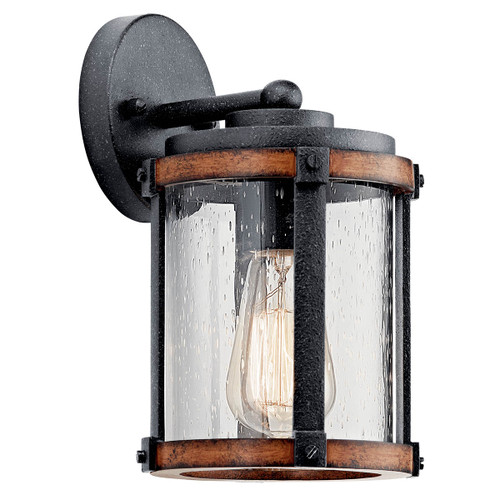 Kichler Lighting 39494 Barrington 10" 1 Light Wall Light Distressed Black