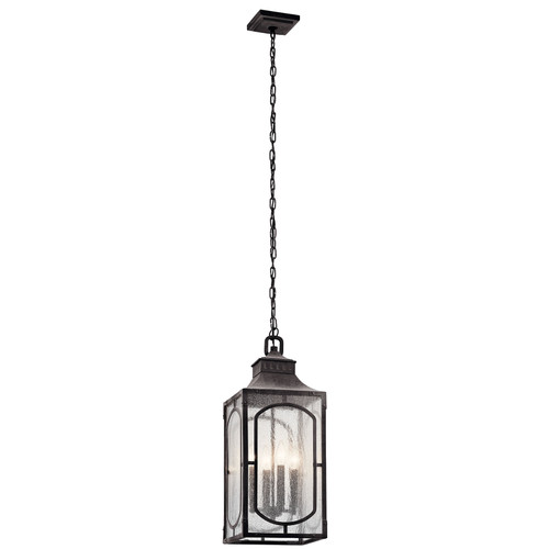 Kichler Lighting 49933WZC Bay Villageª 4 Light Pendant Weathered Zinc