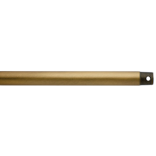 Kichler Lighting 360001NBR Dual Threaded 18" Downrod Natural Brass