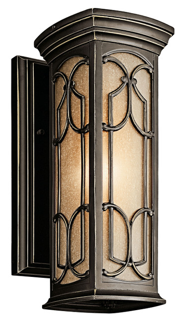 Kichler Lighting 49226OZ Franceasi 14.5" Wall Light Olde Bronze