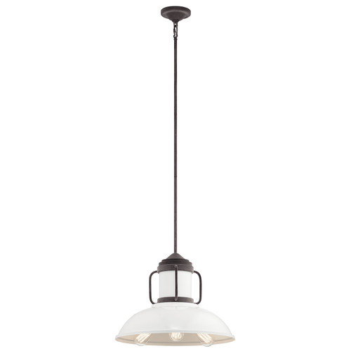 Kichler Lighting 44303WZC Jenson 3 Light Pendant Weathered Zinc