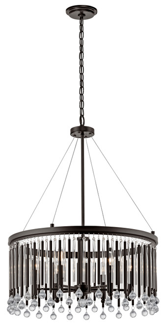 Kichler Lighting 43723ESP Piperª 6 Light Chandelier Espresso