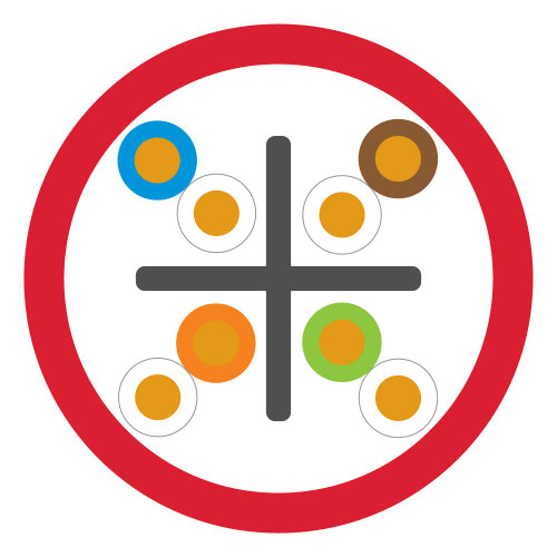 Leviton 106-UTP6M-MRB eXtreme Cat 6+ U/UTP Cable, CM Rated, Red, 1000 ft (305 m), Reel in a Box