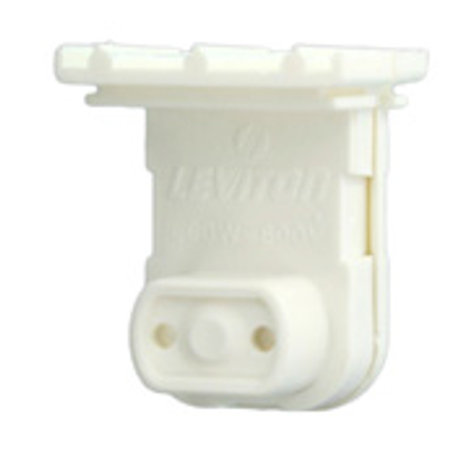 Leviton 13571-NW New design thermoplastic medium bi-pin fluorescent lam for t-8 and t-12 lamps, recessed double contact, pedes horizontal contacts. for 20 gauge panel thickness,