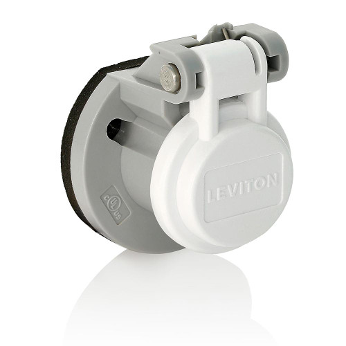 Leviton 15S31-UW Male/Female Panel Mount Receptacle Enclosure