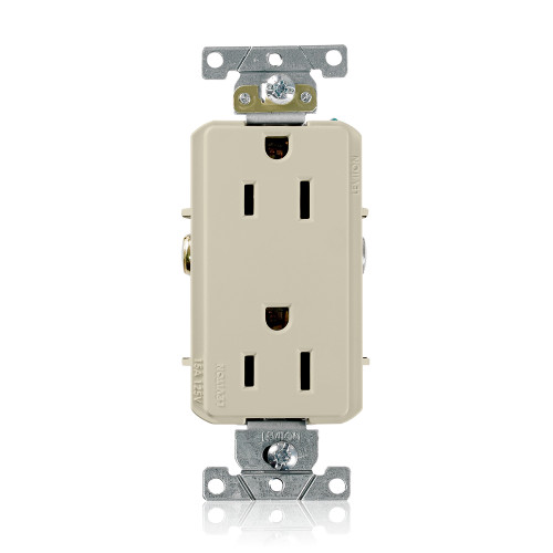 Leviton 16252-I ora Plus Duplex Receptacle Outlet