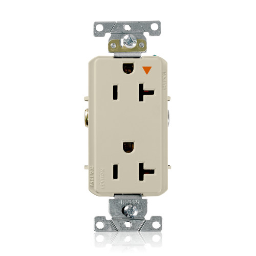 Leviton 16362-IIG Isolated Ground Duplex Receptacle, 20 Amp, 125 Volt