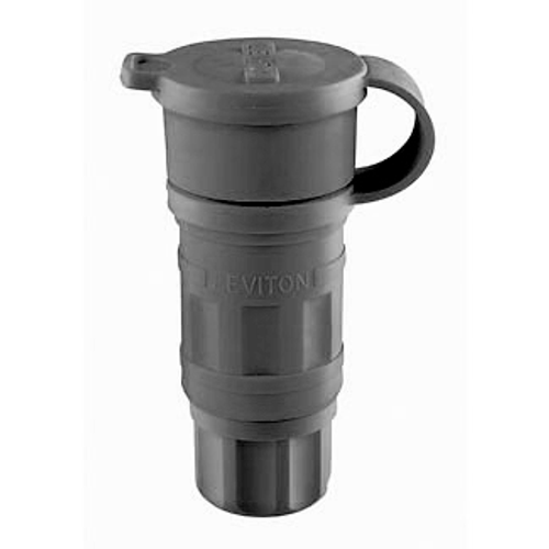 Leviton 27W81-B 20 Amp, 120/208 Volt 3-Phase Y, NEMA L21-20R, 4P, 5W, Locking Connector, Industrial Grade, Grounding, Wetguard - BLACK