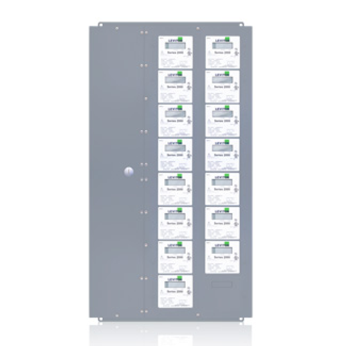 Leviton 2X215-CFG Submeter, Indoor, 120/208V, 3 Phase 4 Wire, 15 Three Element Meters, Electric Meter, MMU