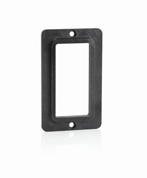 Leviton 3060-E Coverplate, Standard, Single-Gang, Thermoplastic, GFCI/decora¨ Receptacles - BLACK