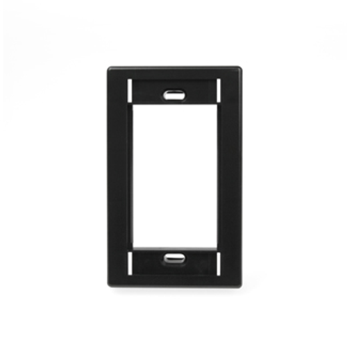 Leviton 41290-SME Single-Gang MOS Wallplate, Black