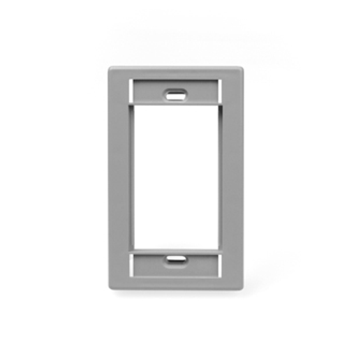 Leviton 41290-SMG Single-Gang MOS Wallplate, Gray