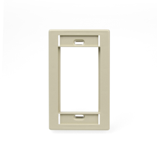 Leviton 41290-SMI Single-Gang MOS Wallplate, Ivory