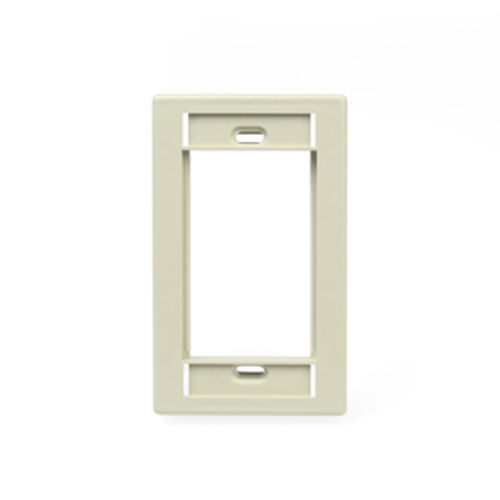 Leviton 41290-SMT Single-Gang MOS Wallplate, Light Almond