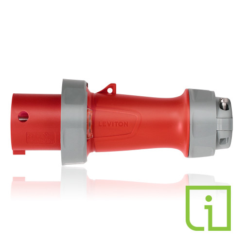 Leviton 460P7WLEVPI COMING SOON - LEV Series IEC Pin & Sleeve Plug with Informª Technology