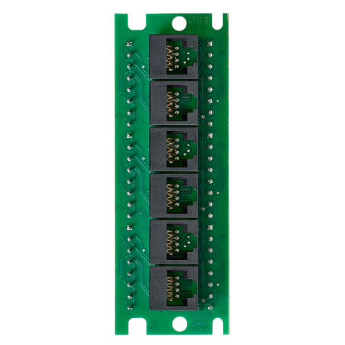 Leviton 476TM-EX5 Twist & Mount Expansion Board, (6) Cat 5e ports