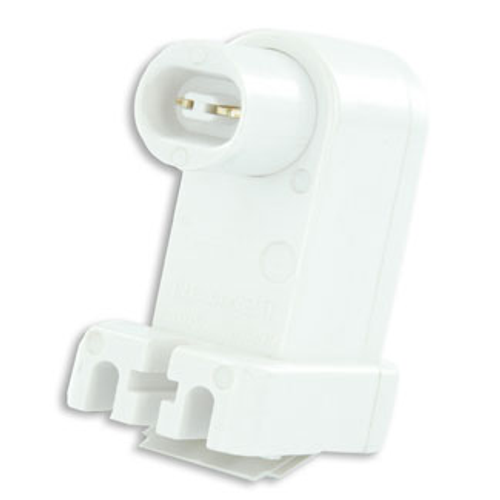 Leviton 488 Discontinued Product. Fluorescent lampholder pedestal base, plunger end, 660W-600V, high output, recessed double contact; with horizontal contacts.