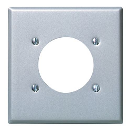 Leviton 4934 2-Gang Aluminum Wallplate