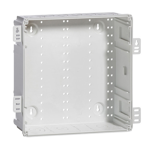 Leviton 49605-14E 14" Wireless Structured Media Enclosure, Plastic, White