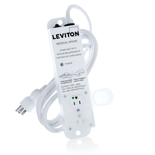Leviton 5302M-1N7 Medical Grade Power Strip