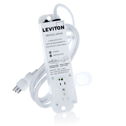 Leviton 5302M-1S7 Medical Grade Power Strip