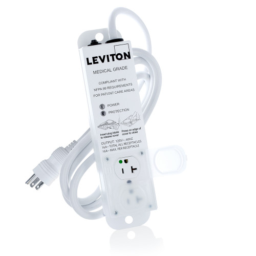 Leviton 5302M-2S7 Medical Grade Power Strip
