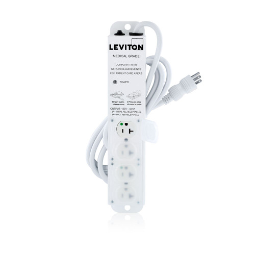 Leviton 5304M-2N7 Medical Grade Power Strip