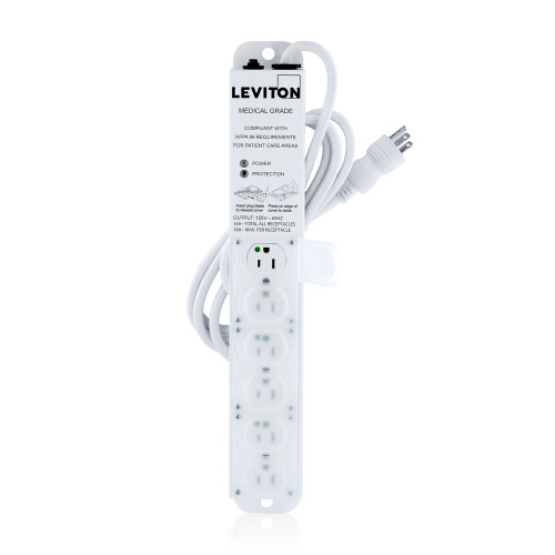 Leviton 5306M-1S7 Medical Grade Power Strip